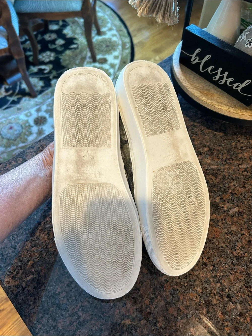 J.Crew Camo Canvas Slip on Sneakers  (size9.5)EUC